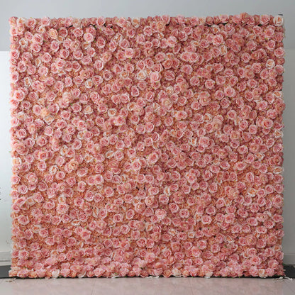 Valar fleurs retrousser tissu artificiel turc Rose et Oriental rose fleur mur mariage toile de fond, Floral Party Decor, Photography-VF-054-2 d&