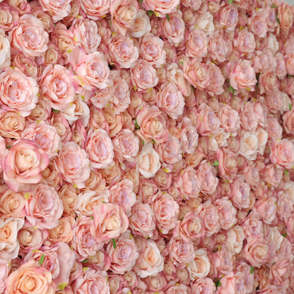 Valar Blumen aufrollen Stoff Künstliche türkische Rose und orientalische rosa Blumen wand Hochzeit Hintergrund, Blumen Party Dekor, Event Photography-VF-054-2