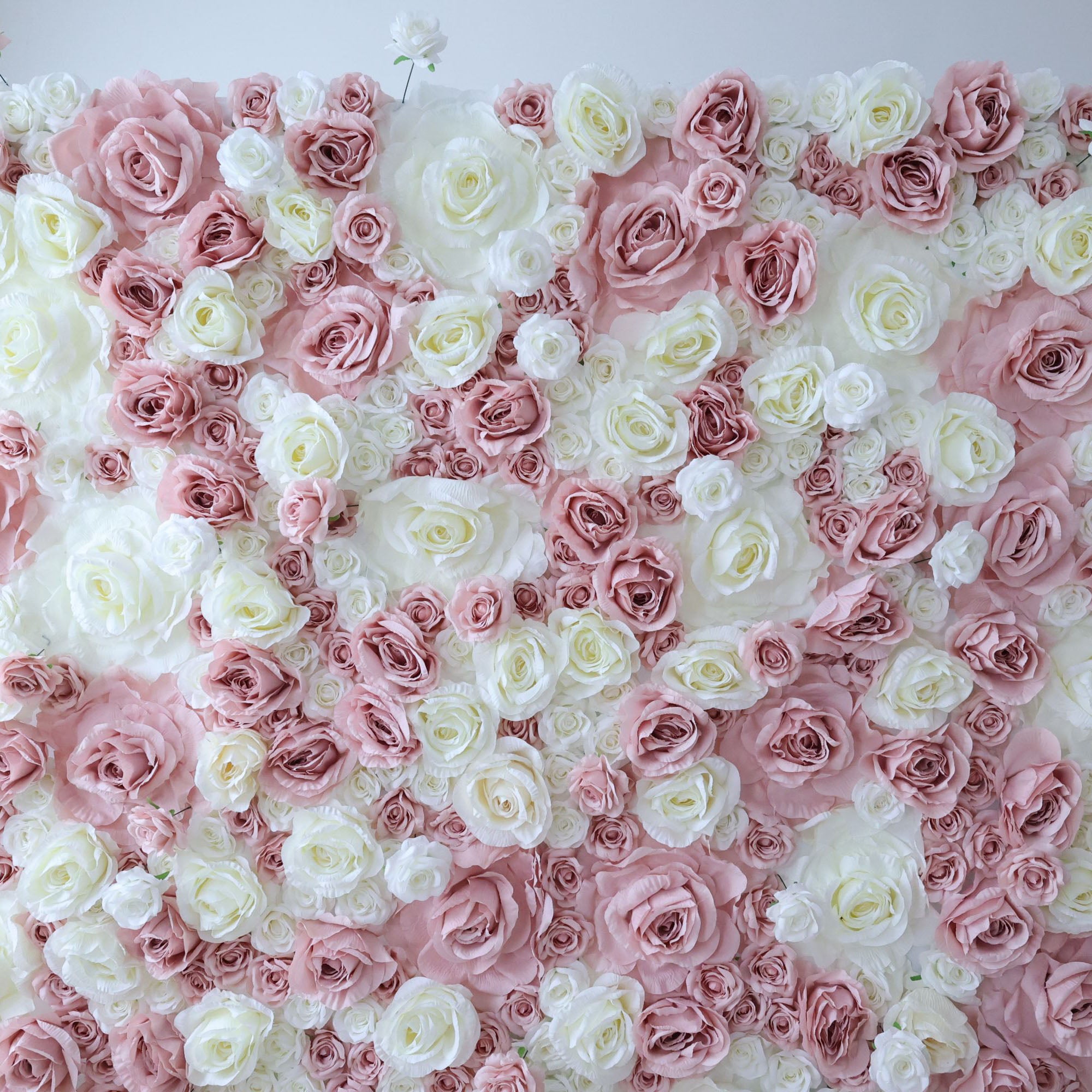 Valar Flowers Roll Up Fabric Artificial Flower Wall Wedding Backdrop, Floral Party Decor, Event Photography-VF-315