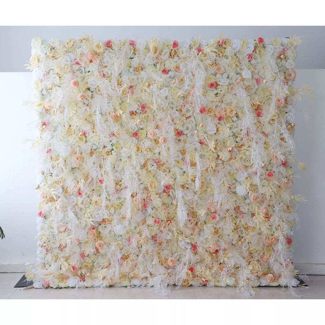 ValarFlowers Artificial Rose Wall Backdrop: Ethereal Elegance - The Whispered Wishes Collection-VF-258