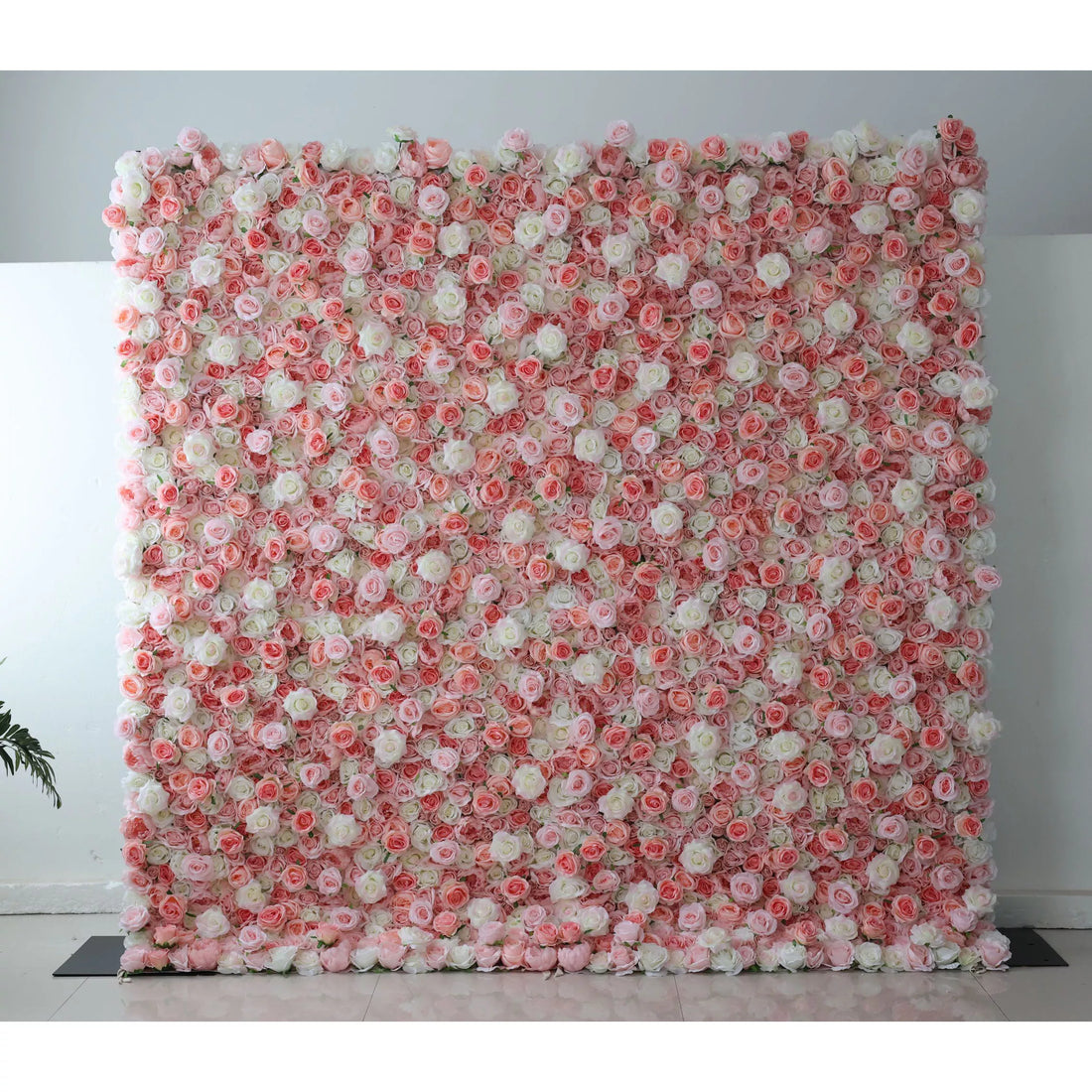 ValarFlowers Artificial Rose Wall Backdrop: Whispering Petals - The Serene Sonnet Collection-VF-260