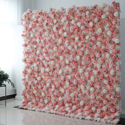 ValarFlowers Backdrop: Step into a dream with Whispering Petals from the Serene Sonnet Collection—a tapestry of pastel pinks and pristine whites.