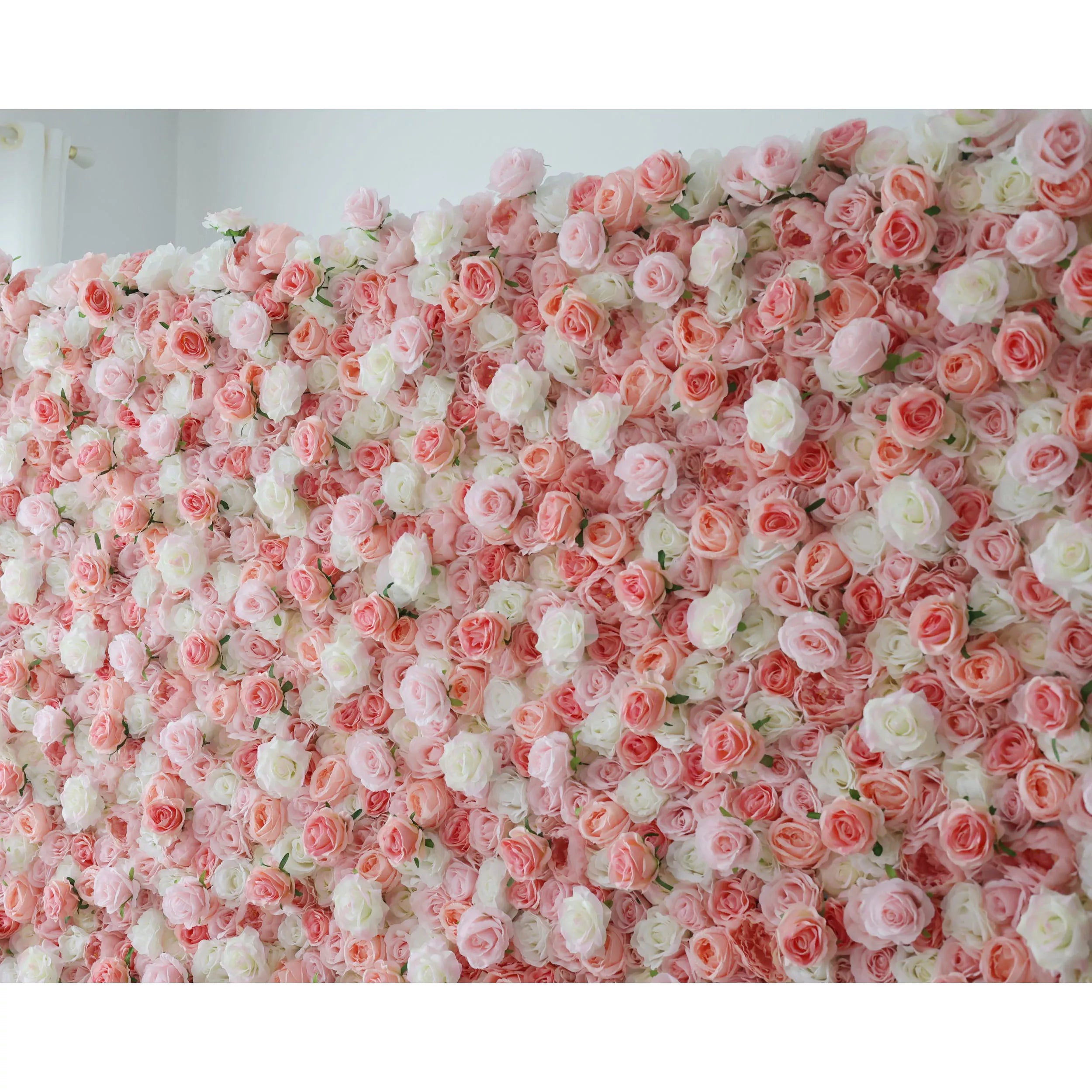 ValarFlowers Artificial Rose Wall Backdrop: Whispering Petals - The Serene Sonnet Collection-VF-260