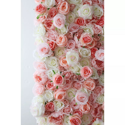 ValarFlowers Artificial Rose Wall Backdrop: Whispering Petals - The Serene Sonnet Collection-VF-260