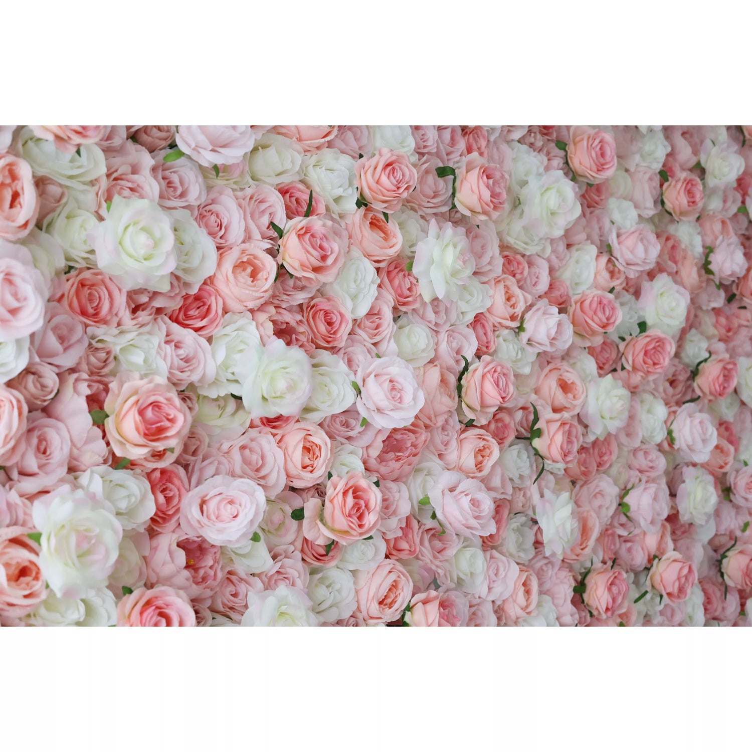 ValarFlowers Artificial Rose Wall Backdrop: Whispering Petals - The Serene Sonnet Collection-VF-260