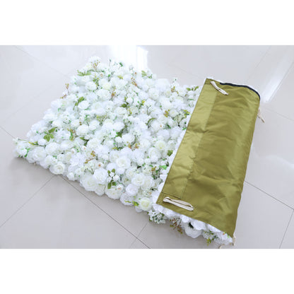 Valar fleurs Roll Up tissu fleur artificielle mur mariage toile de fond, décor de fête Floral, événement photographie-VF-342