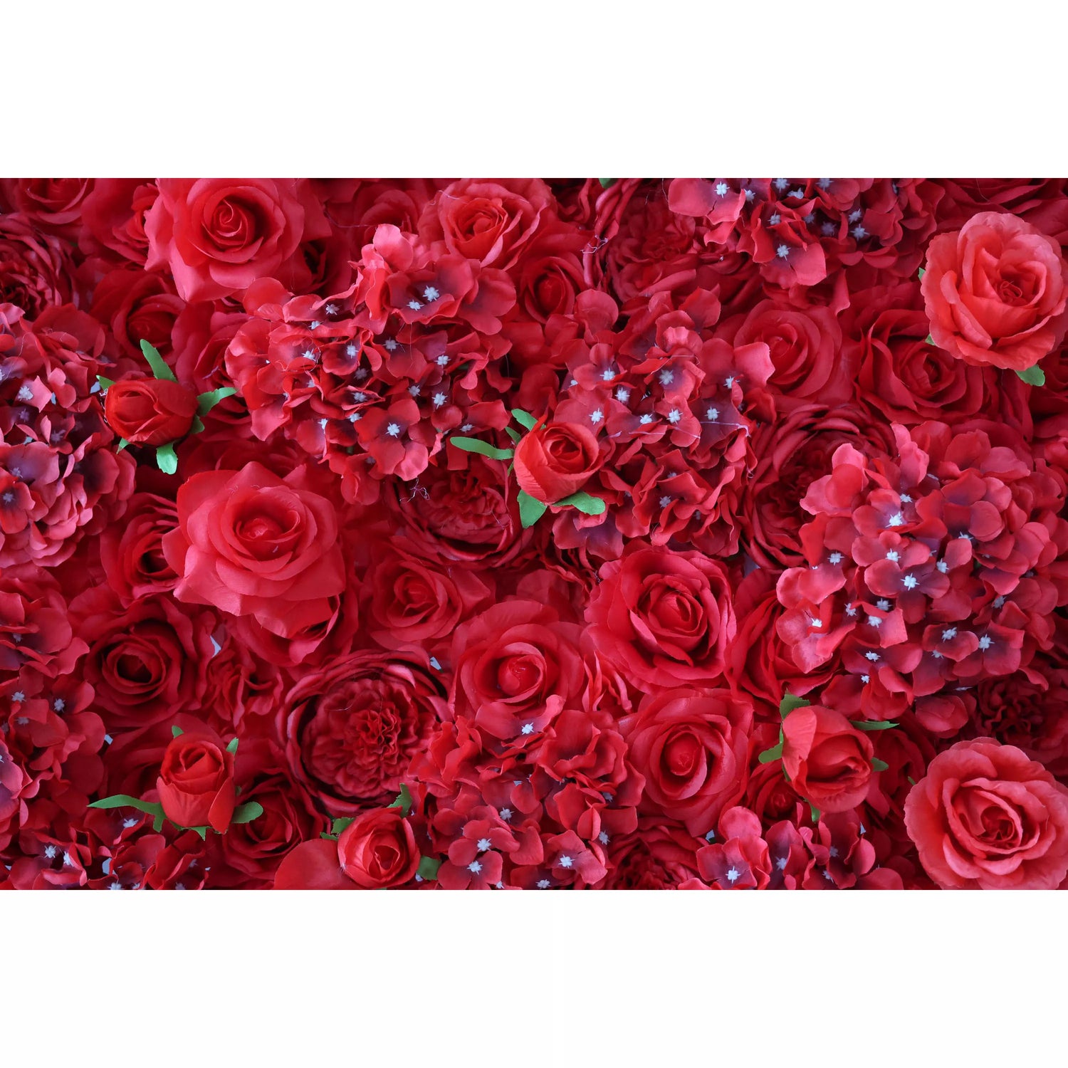 ValarFlowers Rosa Artificial Parede Cenário: Crimson Cascade - The Passionate Pulse Collection-VF-261