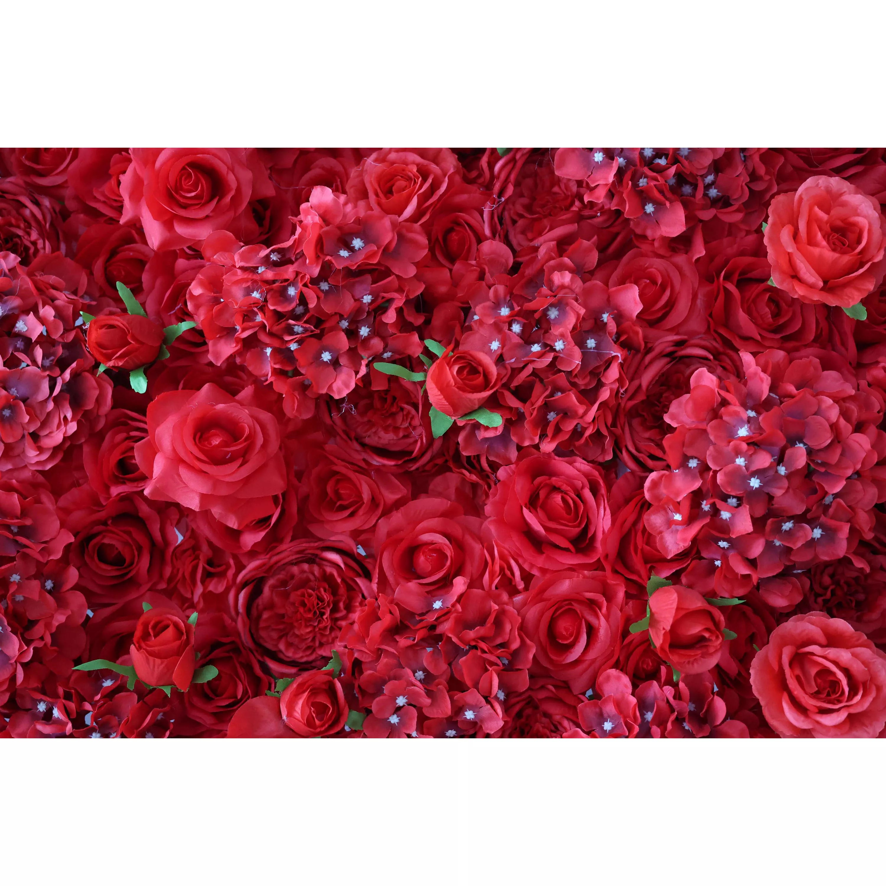 ValarFlowers Künstliche Rose Wandkulisse: Crimson Cascade - The Passionate Pulse Collection-VF-261