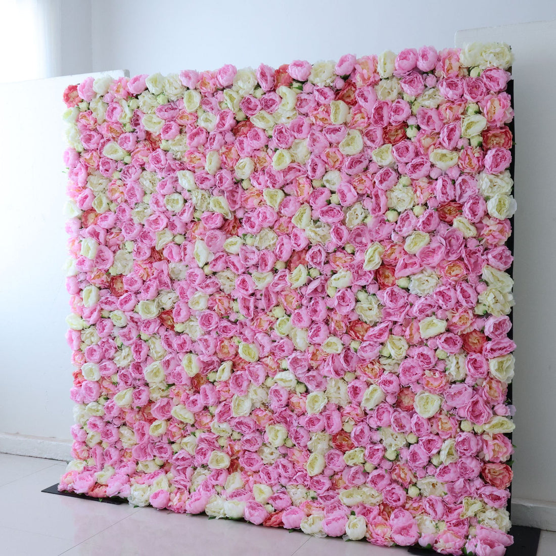 Valar fleurs Roll Up tissu fleur artificielle mur mariage toile de fond, décor de fête Floral, événement photographie-VF-347