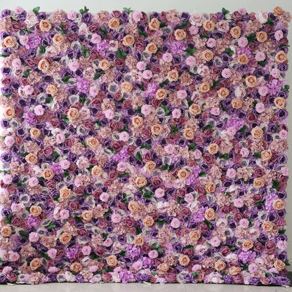 ValarFlowers Artificial Floral Wall Backdrop: Lavish Lavender Lushness - The Radiance of Rosy Romance-VF-250