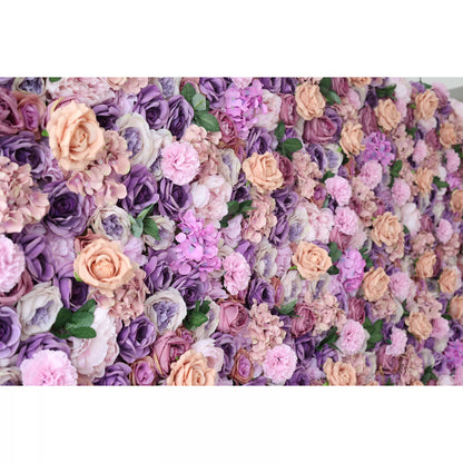 ValarFlowers Floral Artificial Pared Telón de Fondo: Lavanda Lujoso Exuberancia-El Resplandor de la Romance-VF-250 Rosy