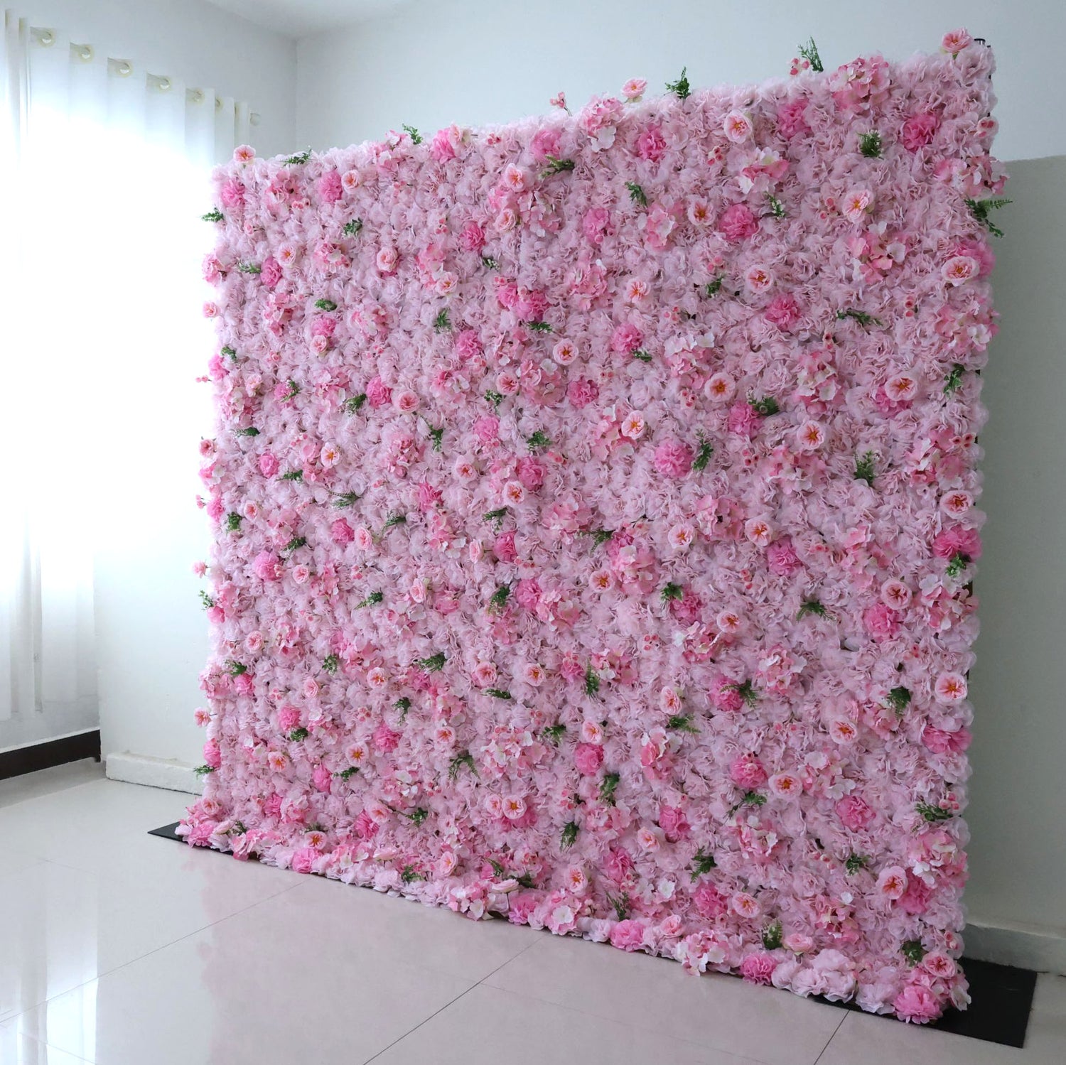 Valar Flores Roll Up Tecido Flor Artificial Parede Wedding Backdrop, Decoração Floral Festa, Evento Fotografia-VF-350