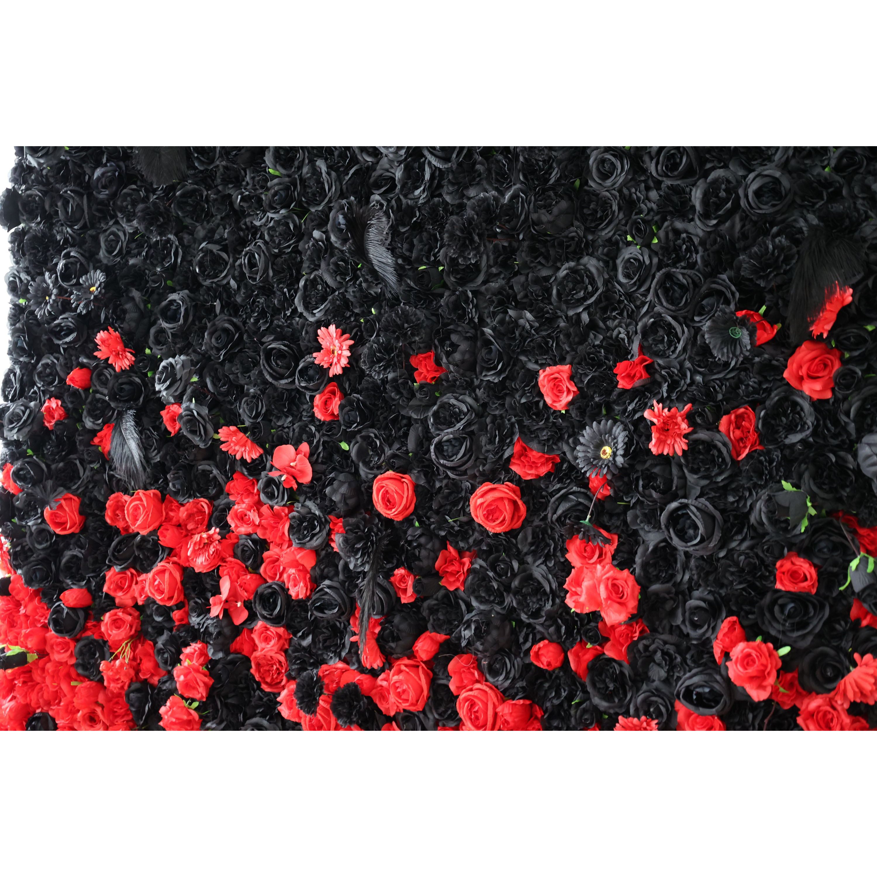 Valar Flowers Roll Up Fabric Artificial Flower Wall Wedding Backdrop, Floral Party Decor, Event Photography-VF-352