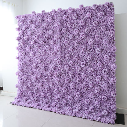 Valar fleurs Roll Up tissu fleur artificielle mur mariage toile de fond, décor de fête Floral, événement photographie-VF-354