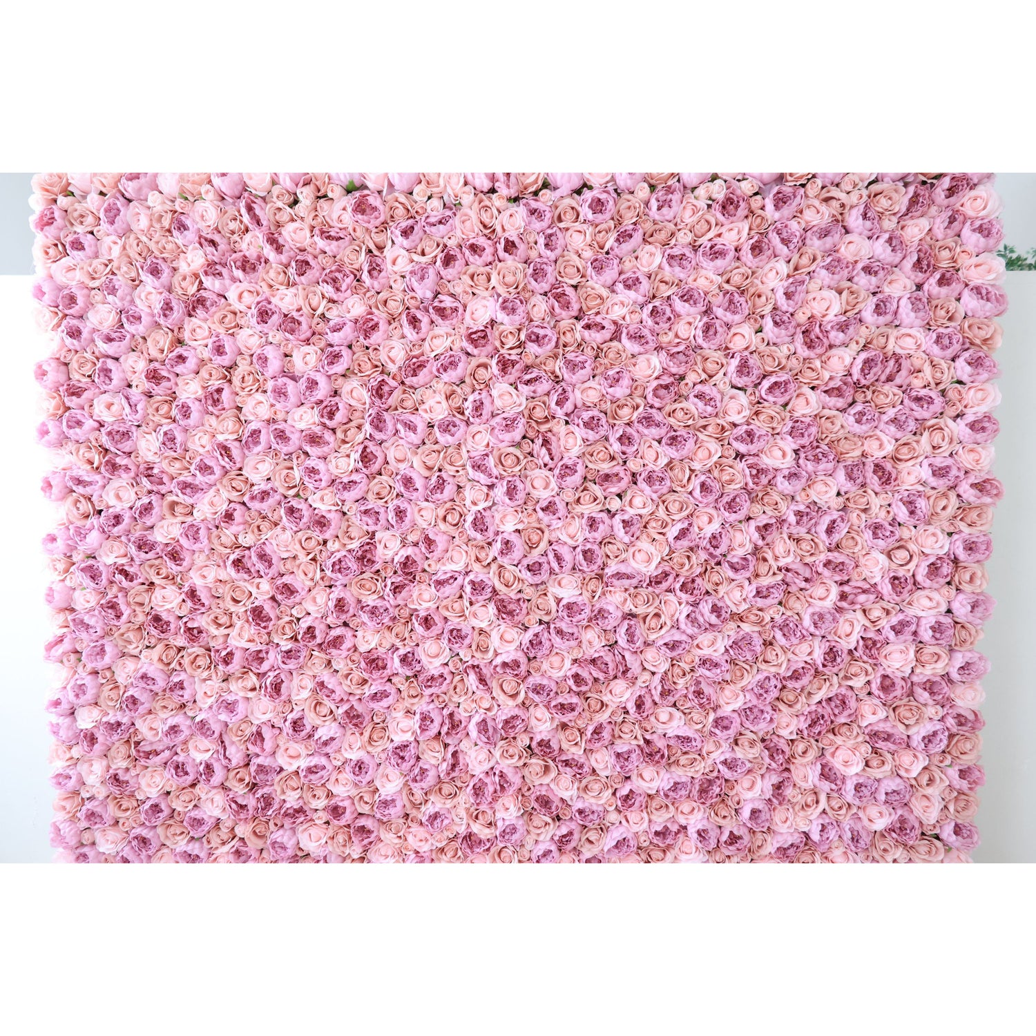 Valar Flowers Roll Up Fabric Artificial Flower Wall Wedding Backdrop, Floral Party Decor, Event Photography-VF-355