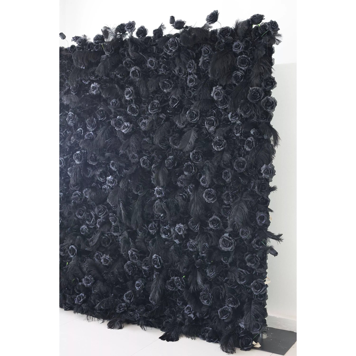 ValarFlowers Artificial Floral Wall Backdrop: Nocturne Noir - The Midnight Enigma Collection-VF-264