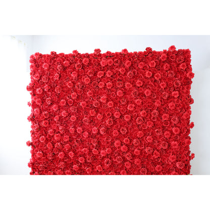 Valar Flowers Roll Up Fabric Artificial Flower Wall Wedding Backdrop, Floral Party Decor, Event Photography-VF-361-2