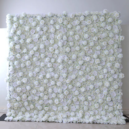 Valar Flowers Roll Up Fabric Artificial Flower Wall Wedding Backdrop, Floral Party Decor, Event Photography-VF-361