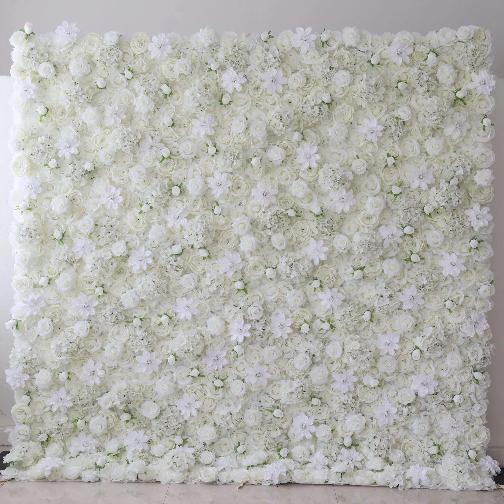 Fondo de pared de rosas artificiales ValarFlowers: elegancia etérea - The Serene Symphony Collection-VF-261-2