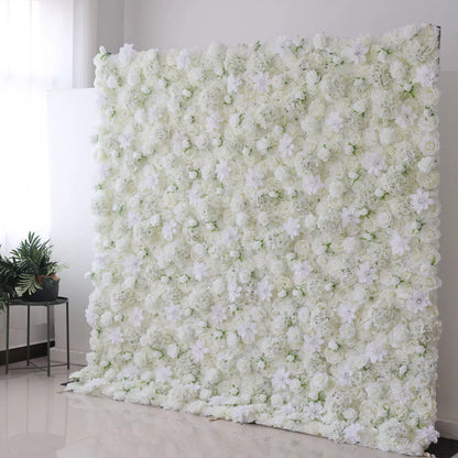 ValarFlowers Backdrop: Dive into Ethereal Elegance from the Serene Symphony Collection—a radiant display of white roses, symbolizing love and purity.