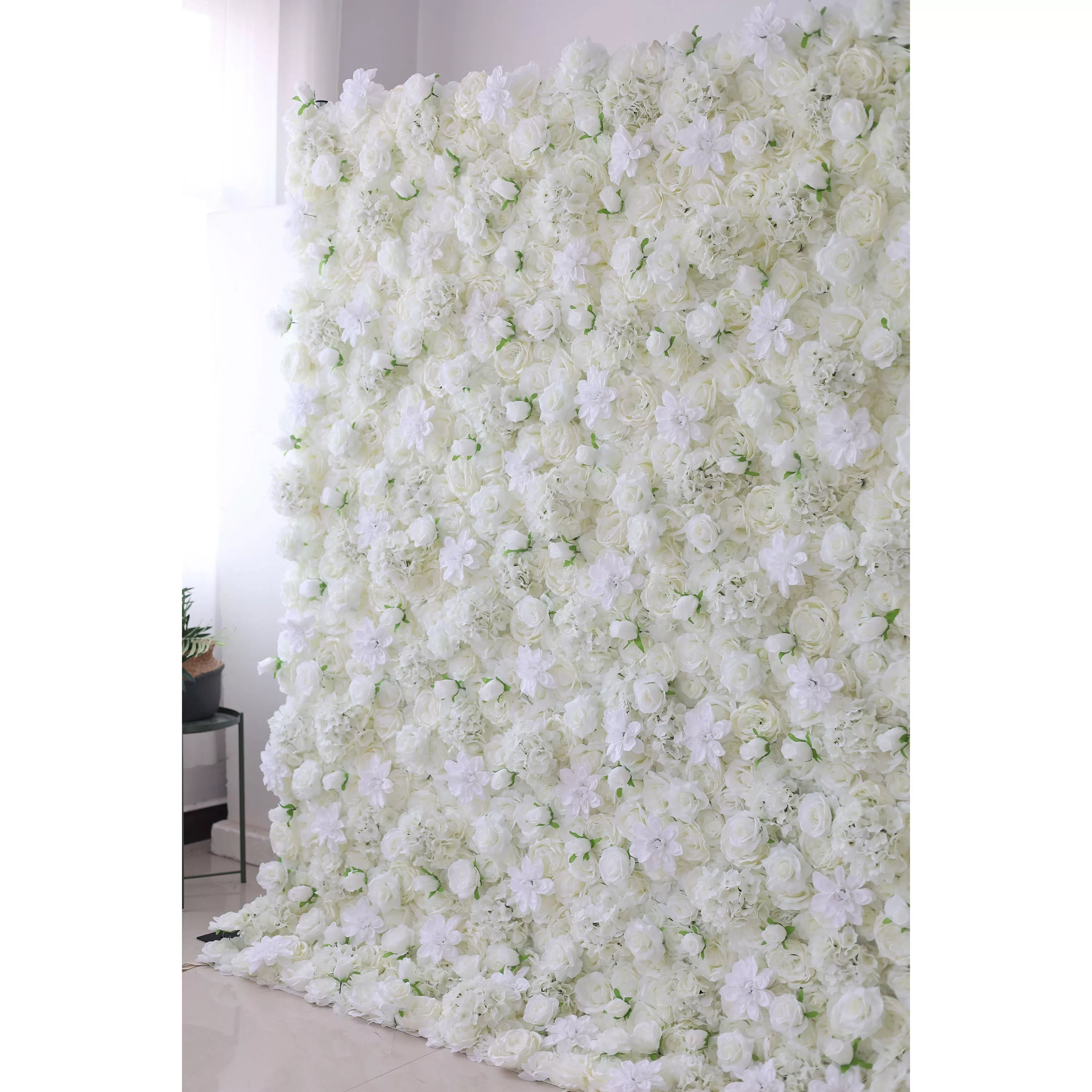 ValarFlowers Artificial Rose Wall Backdrop: Ethereal Elegance - The Serene Symphony Collection-VF-261-2