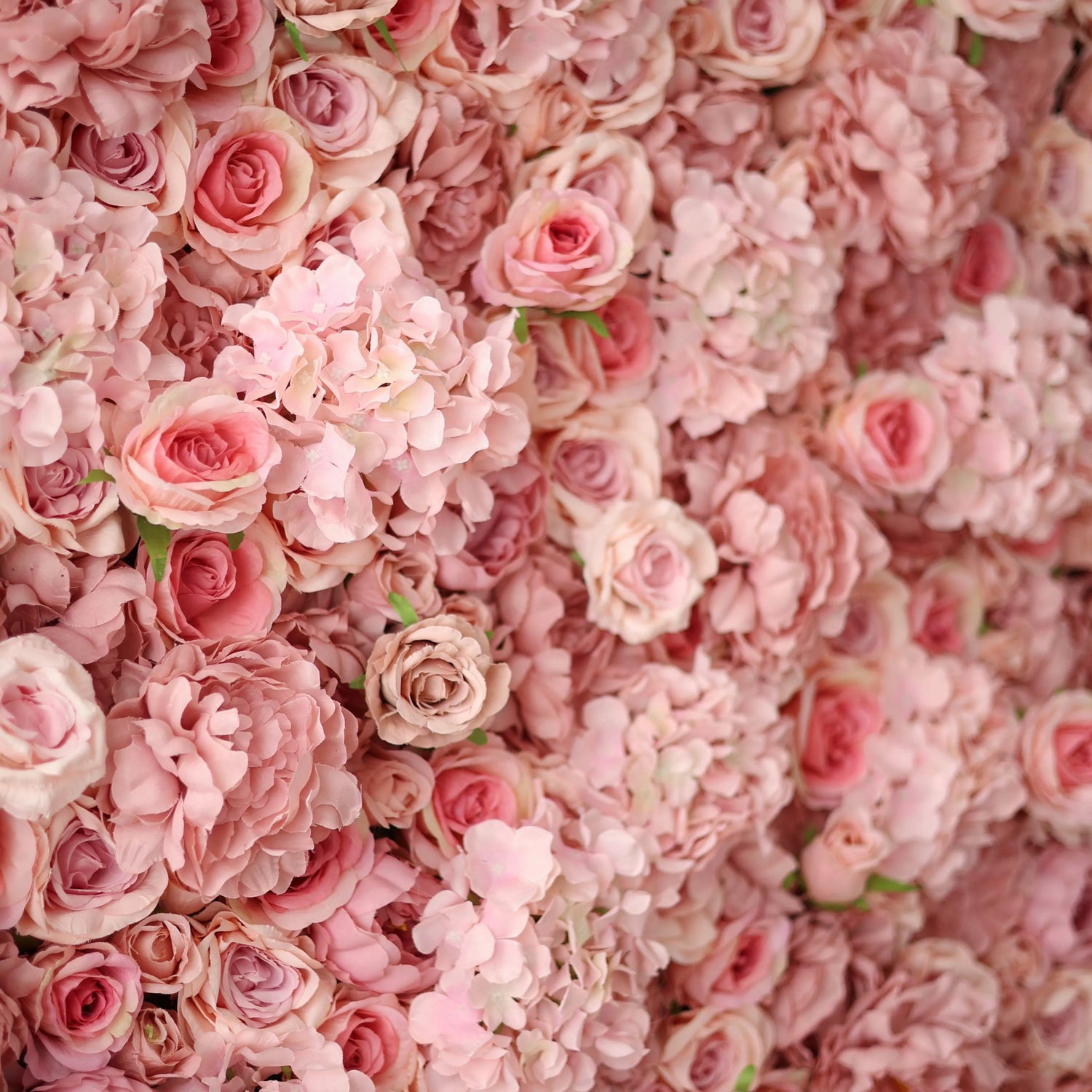 Valar Flowers Roll Up Fabric Artificial Brandy Pink Rose Flower Wall Wedding Backdrop, Floral Party Decor, Event Photography-VF-053