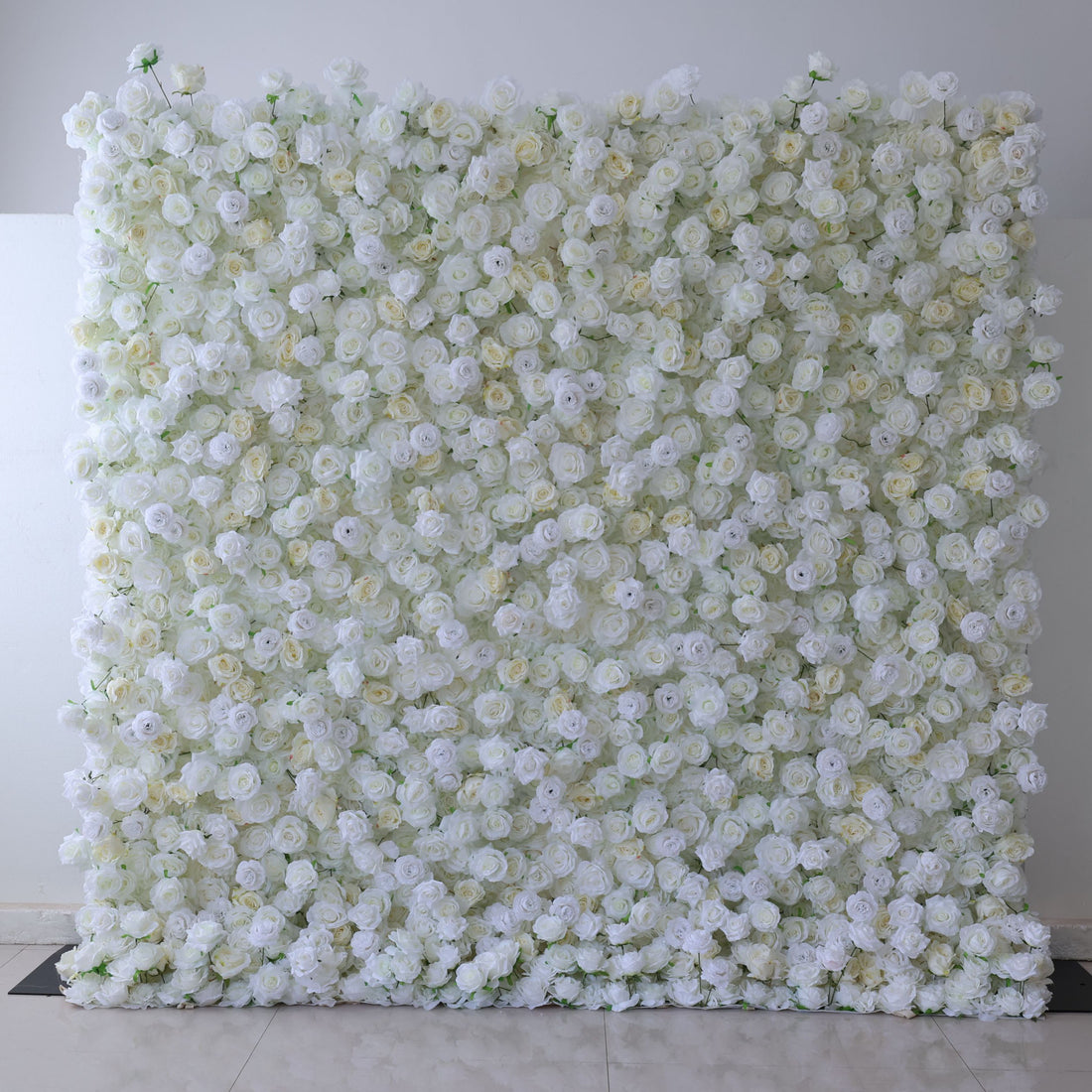 Valar Flowers Roll Up Fabric Artificial Flower Wall Wedding Backdrop, Floral Party Decor, Event Photography-VF-369