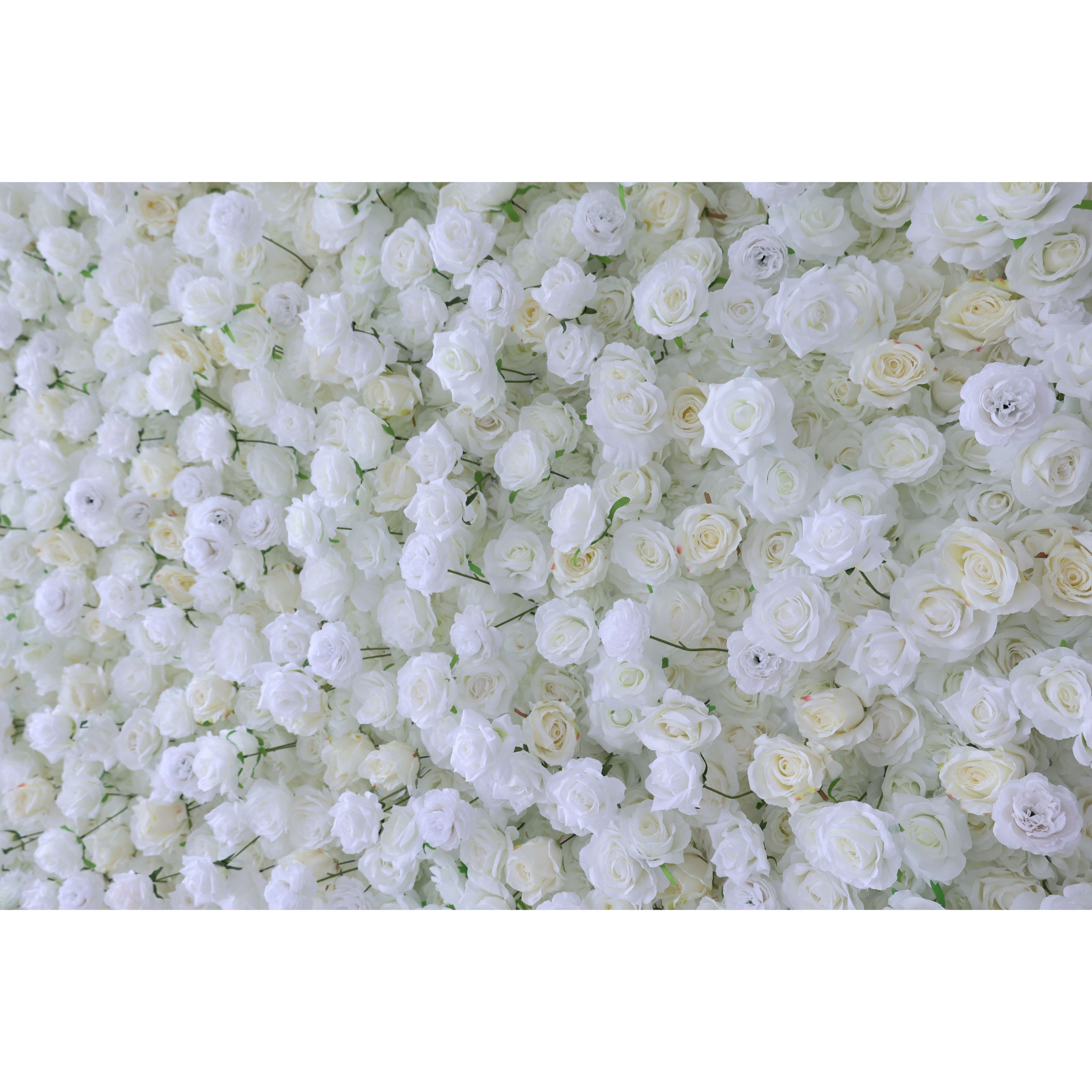 Valar Flowers Roll Up Fabric Artificial Flower Wall Wedding Backdrop, Floral Party Decor, Event Photography-VF-369