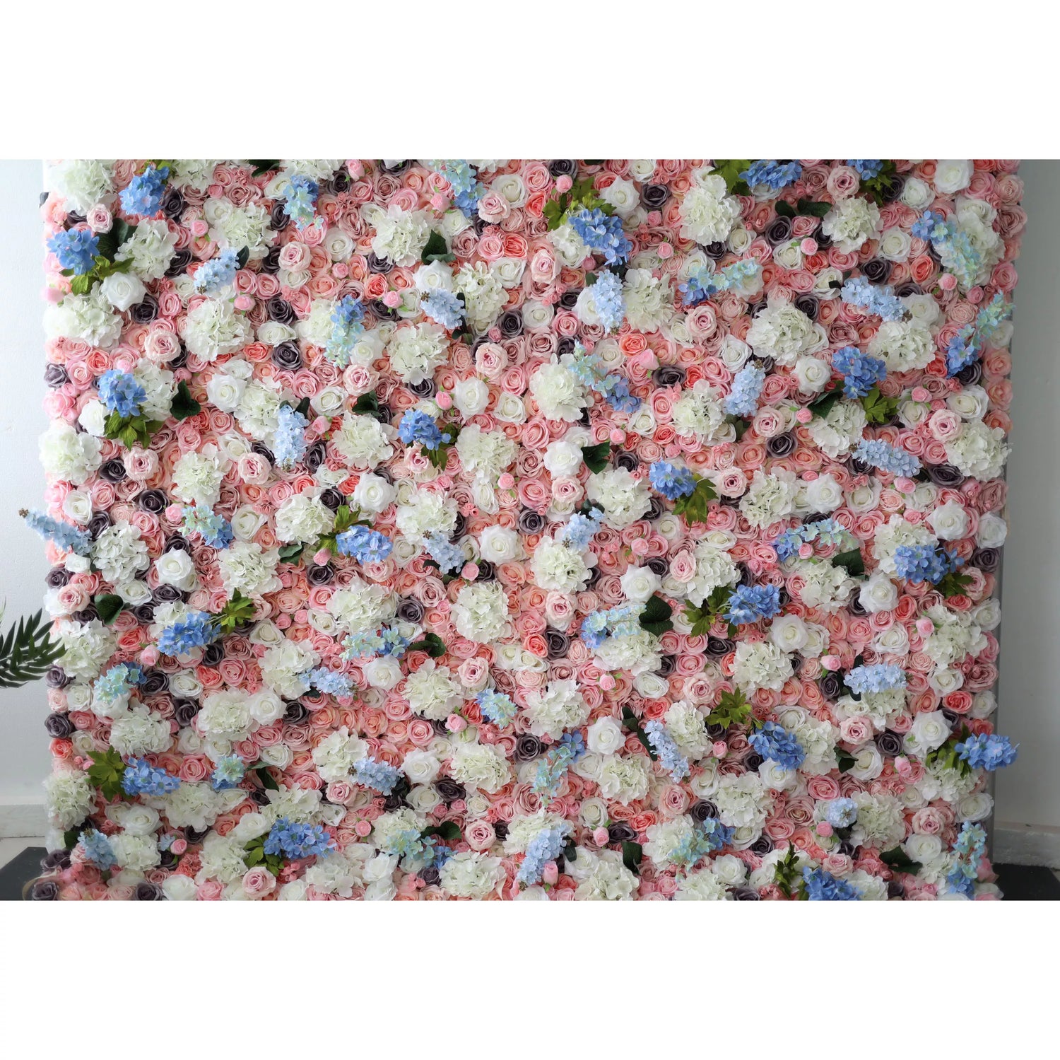 Valar Flowers Roll Up Fabric Artificial Flower Wall Wedding Backdrop, Floral Party Decor, Event Photography-VF-128