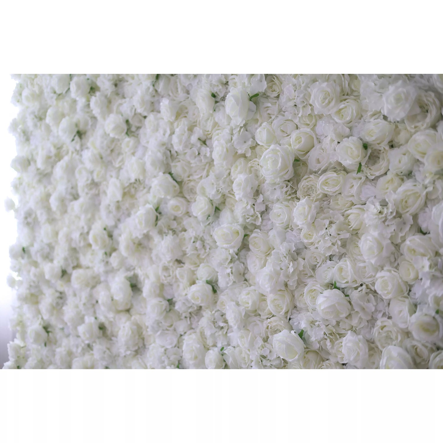 Valar fleurs Roll Up tissu artificiel fleur blanche mur mariage toile de fond, décor de fête Floral, événement photographie-VF-051