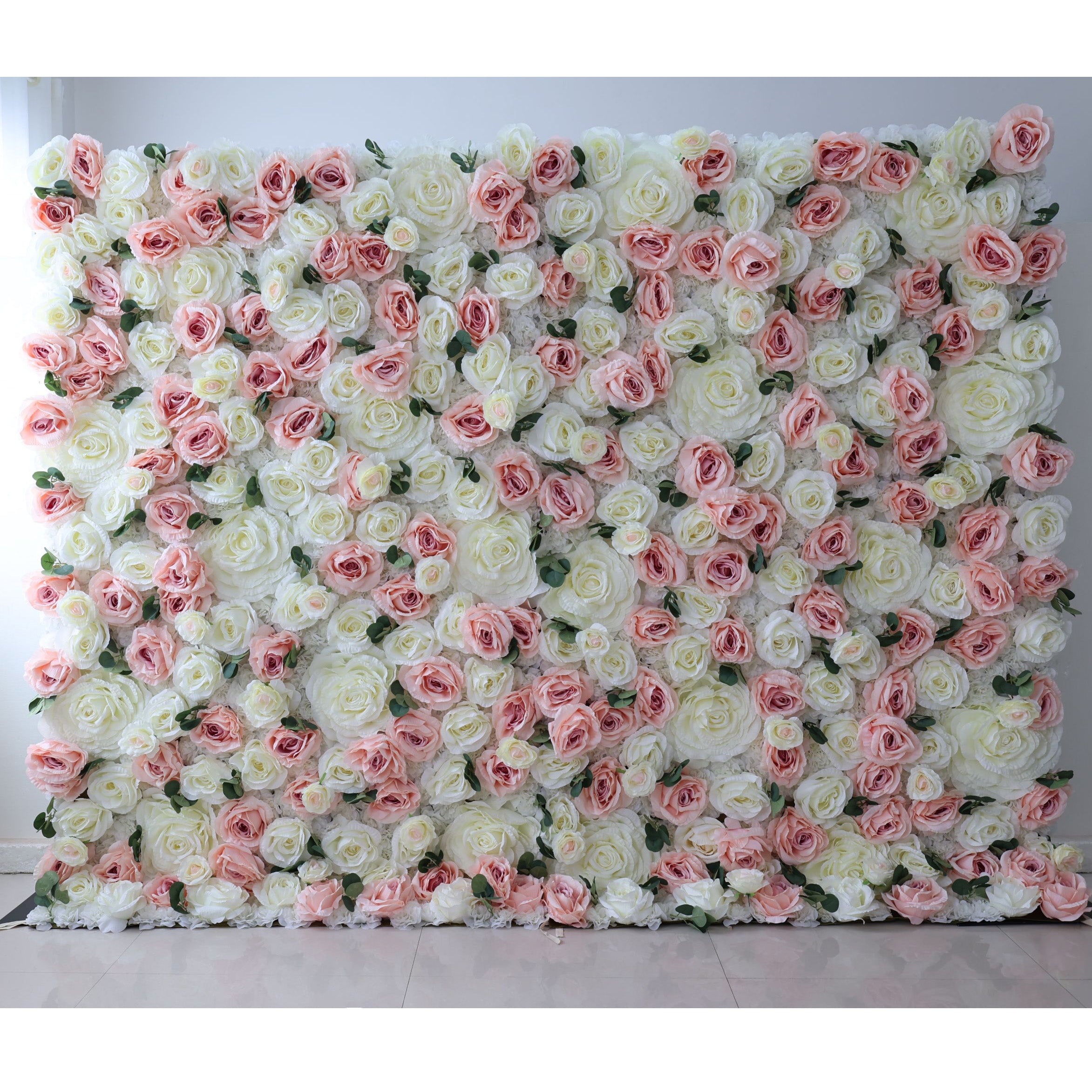 Valar fleurs Roll Up tissu fleur artificielle mur mariage toile de fond, décor de fête Floral, événement photographie-VF-319