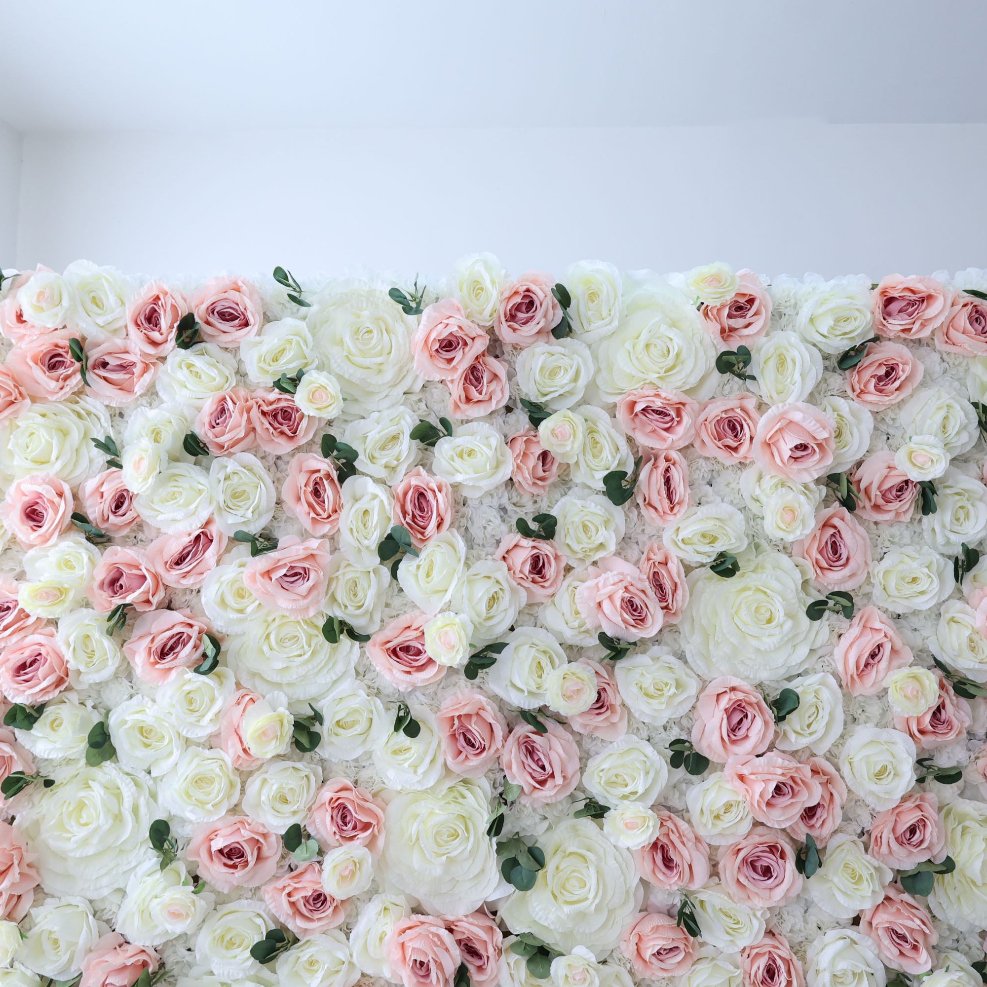 Valar Flowers Roll Up Fabric Artificial Flower Wall Wedding Backdrop, Floral Party Decor, Event Photography-VF-319