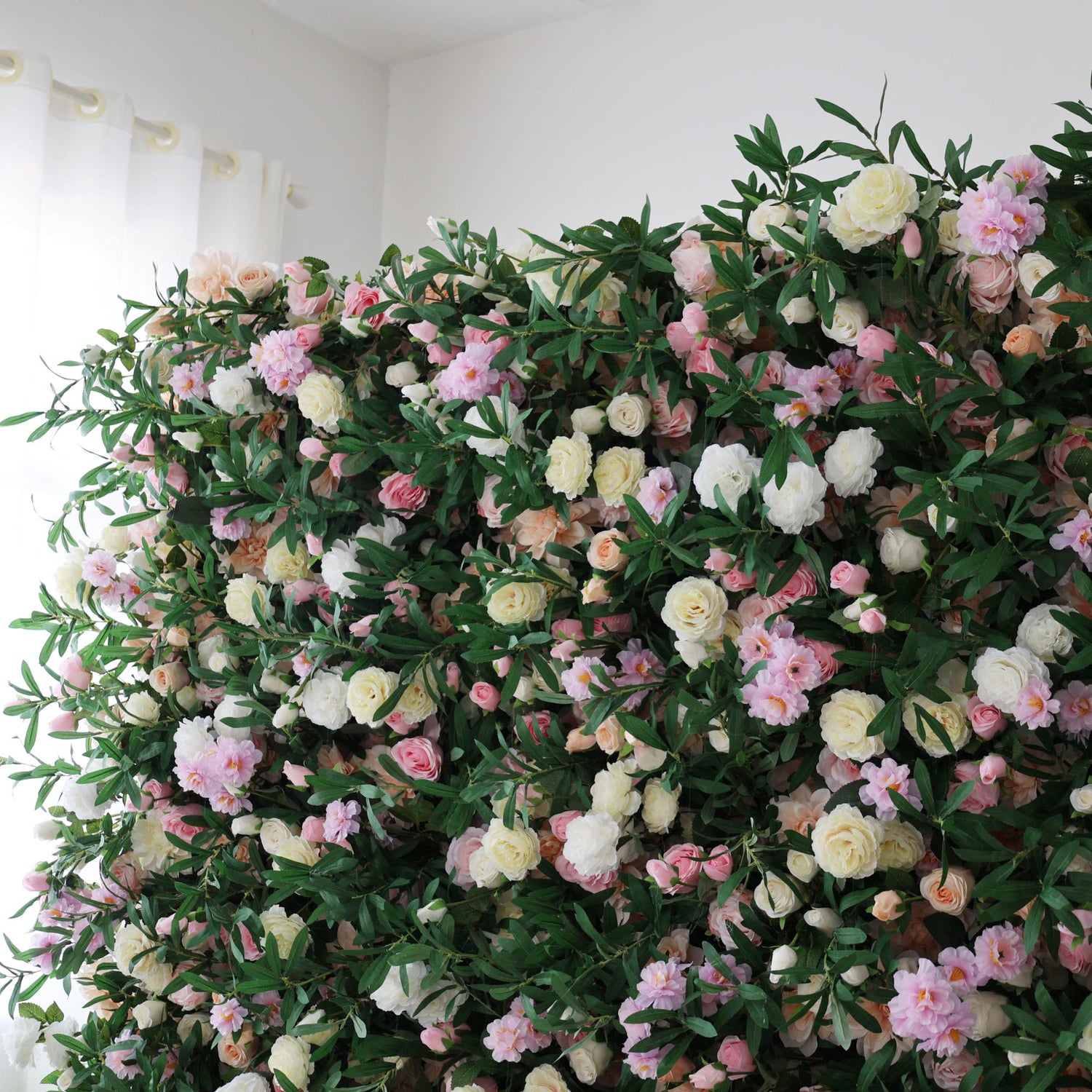 Valar flores roll up Telas flor artificial pared telón de fondo la boda, floral decoración del partido, evento Photography-VF-119