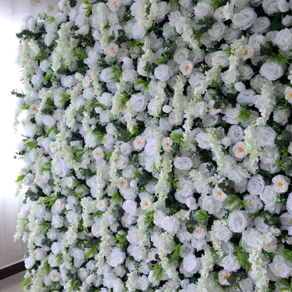 Valar fleurs retrousser tissu fleur artificielle mur mariage toile de fond, décor Floral fête, événement Photography-VF-391