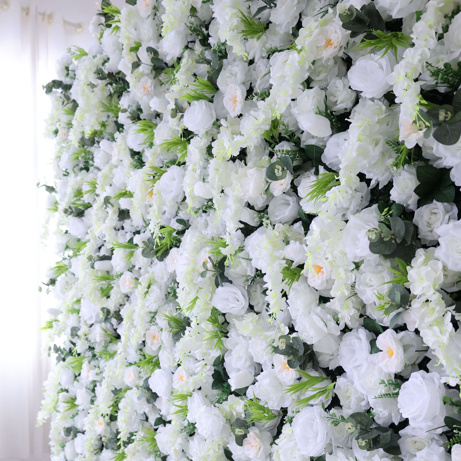 Valar Flores Roll Up Tecido Flor Artificial Parede Wedding Backdrop, Decoração Floral Festa, Evento Fotografia-VF-391