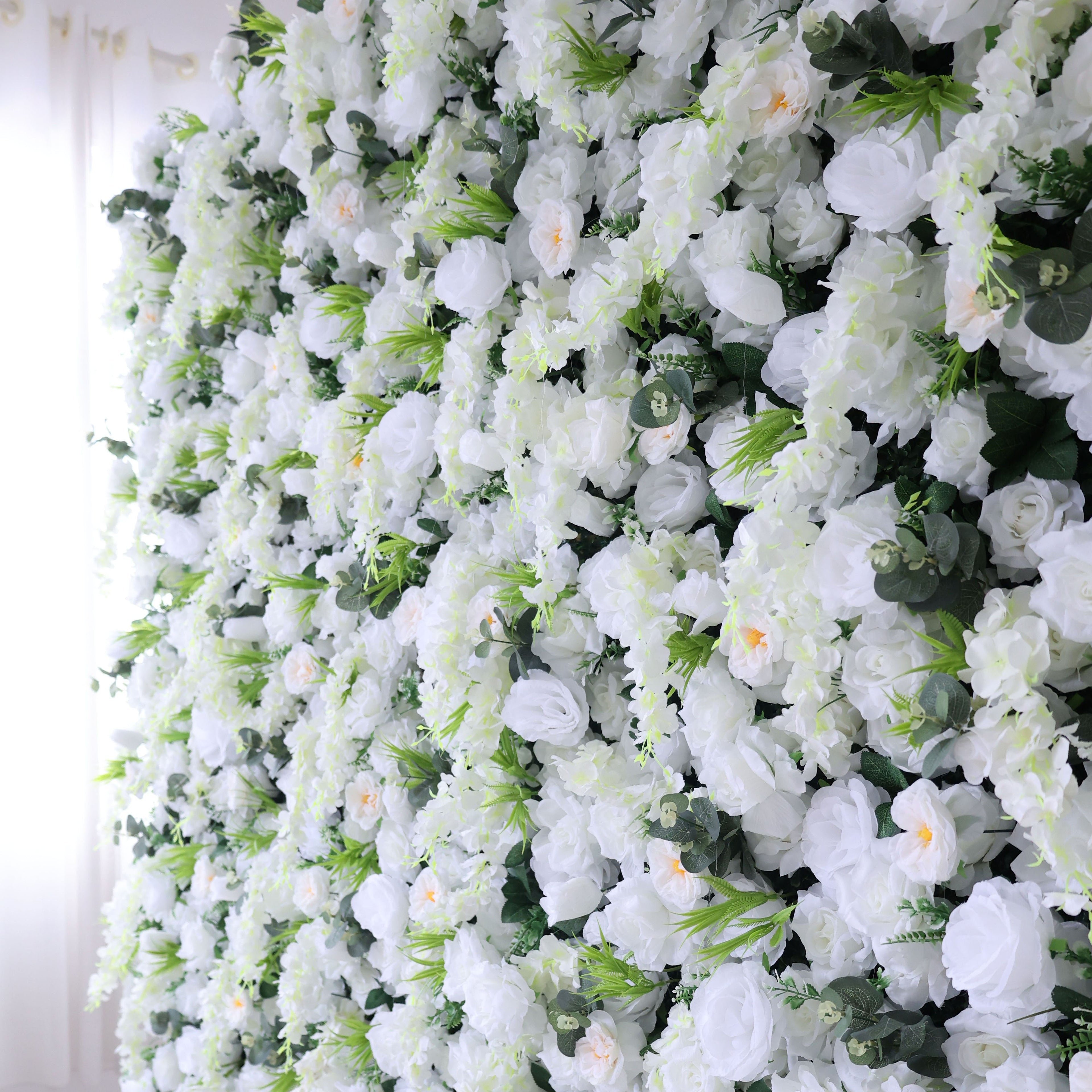 Valar Blumen aufrollen Stoff Künstliche Blumen wand Hochzeit Hintergrund, Blumen Party Dekor, Event Photography-VF-391