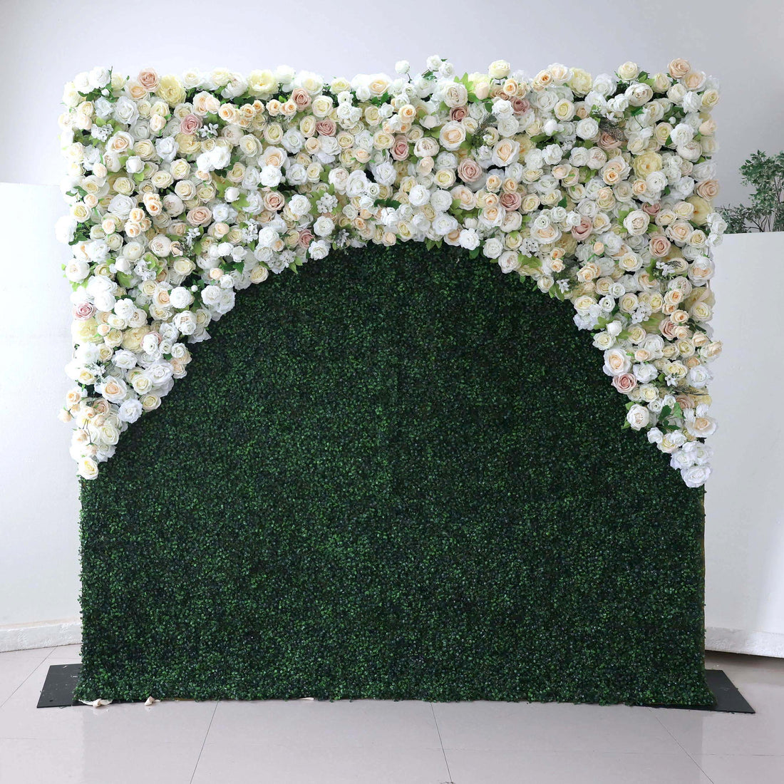 Valar Blumen Roll-up-Stoff künstliche Blume Wand Hochzeit Hintergrund, Blumen Party Dekor, Event Fotografie-VF-388