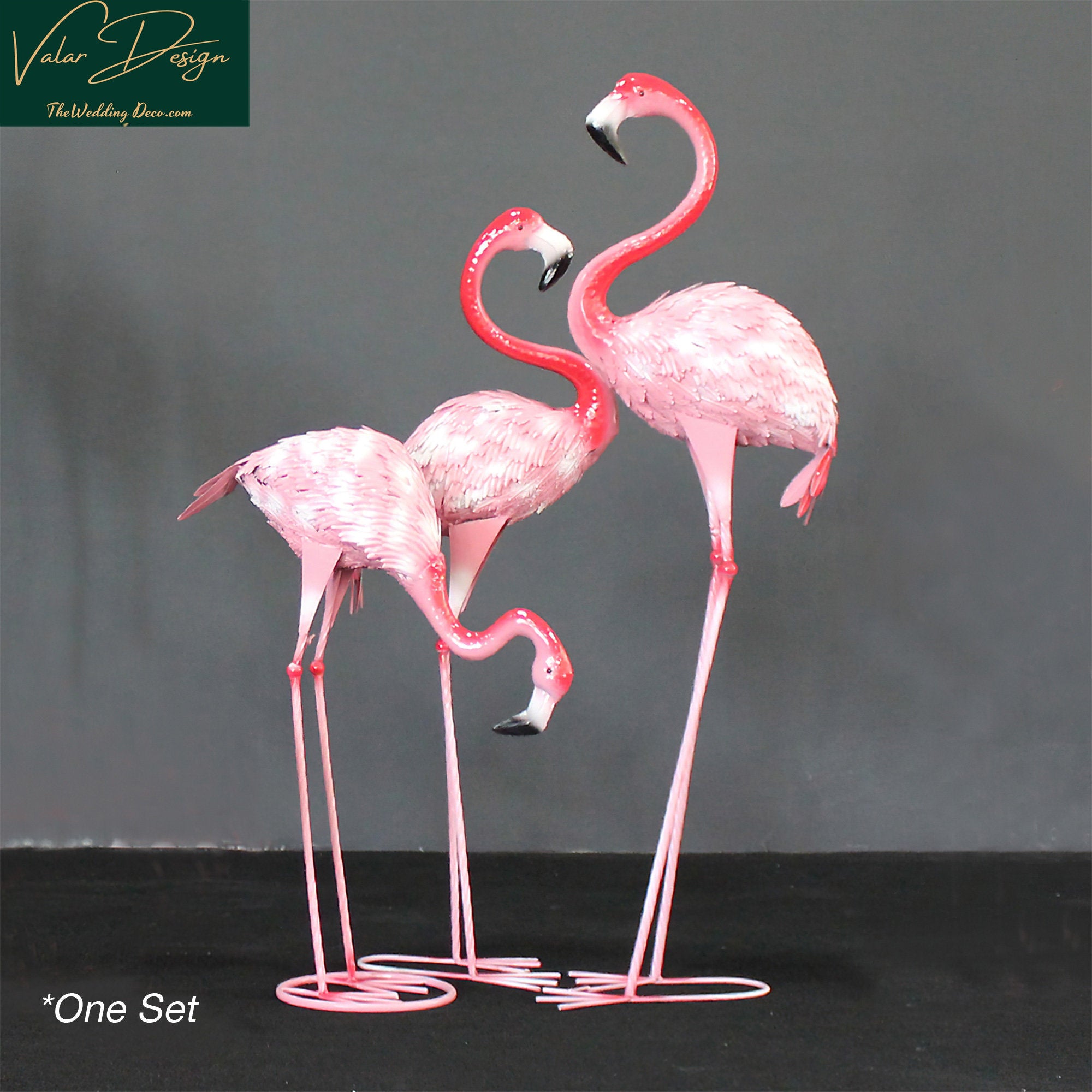 Custom 5.28ft Tall Standing Pinky/Red Metal Yard Flamingo Outdoor Garden Decor for Wedding Party Ornament/ Garden Stakes/ Mon&