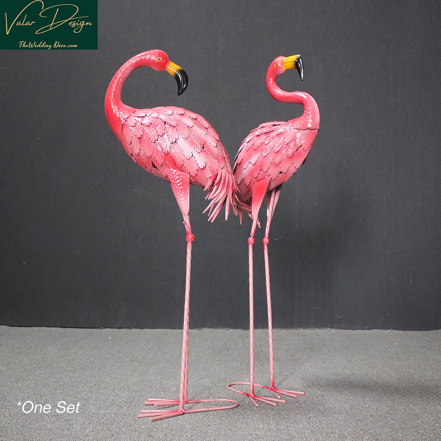 Custom 5.28ft Tall Standing Pinky/Red Metal Yard Flamingo Outdoor Garden Decor for Wedding Party Ornament/ Garden Stakes/ Mon&