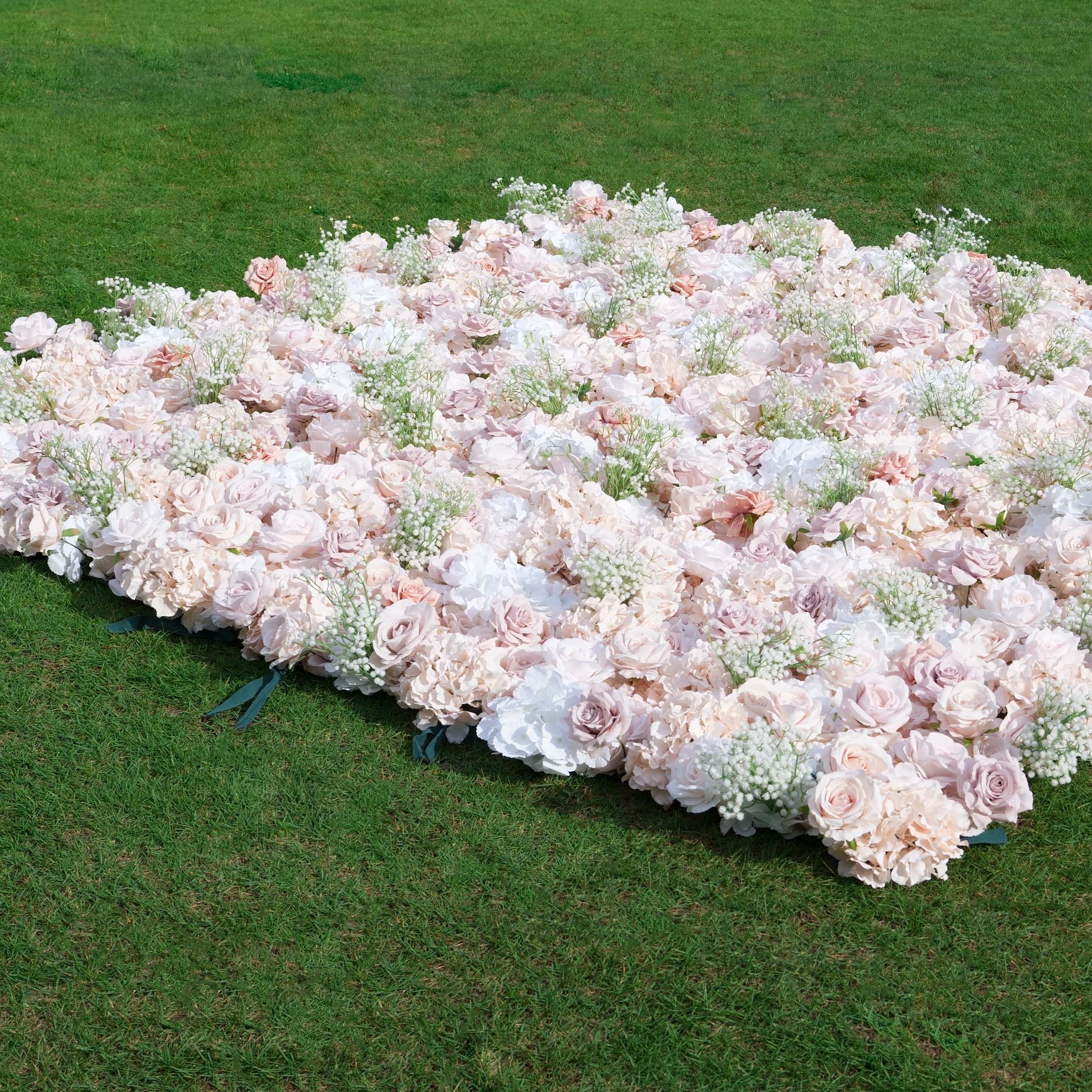 Valar Flowers Roll Up Fabric Artificial Flower Wall Wedding Backdrop, Floral Party Decor, Event Photography-VF-374