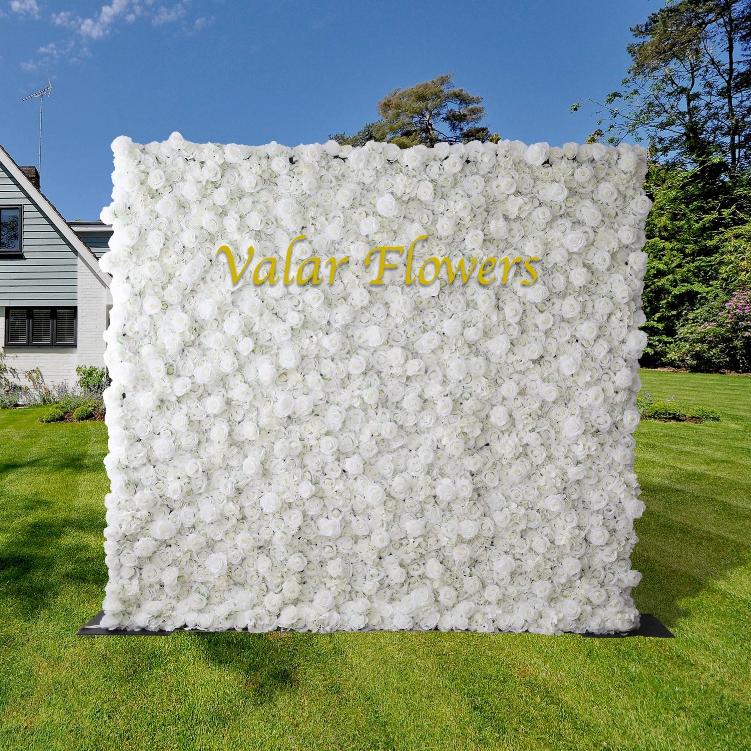 Valar Blumen Roll-Up-Stoff künstliche Blume Wand Hochzeit Hintergrund, Blumen Party Dekor, Event Fotografie-VF-100