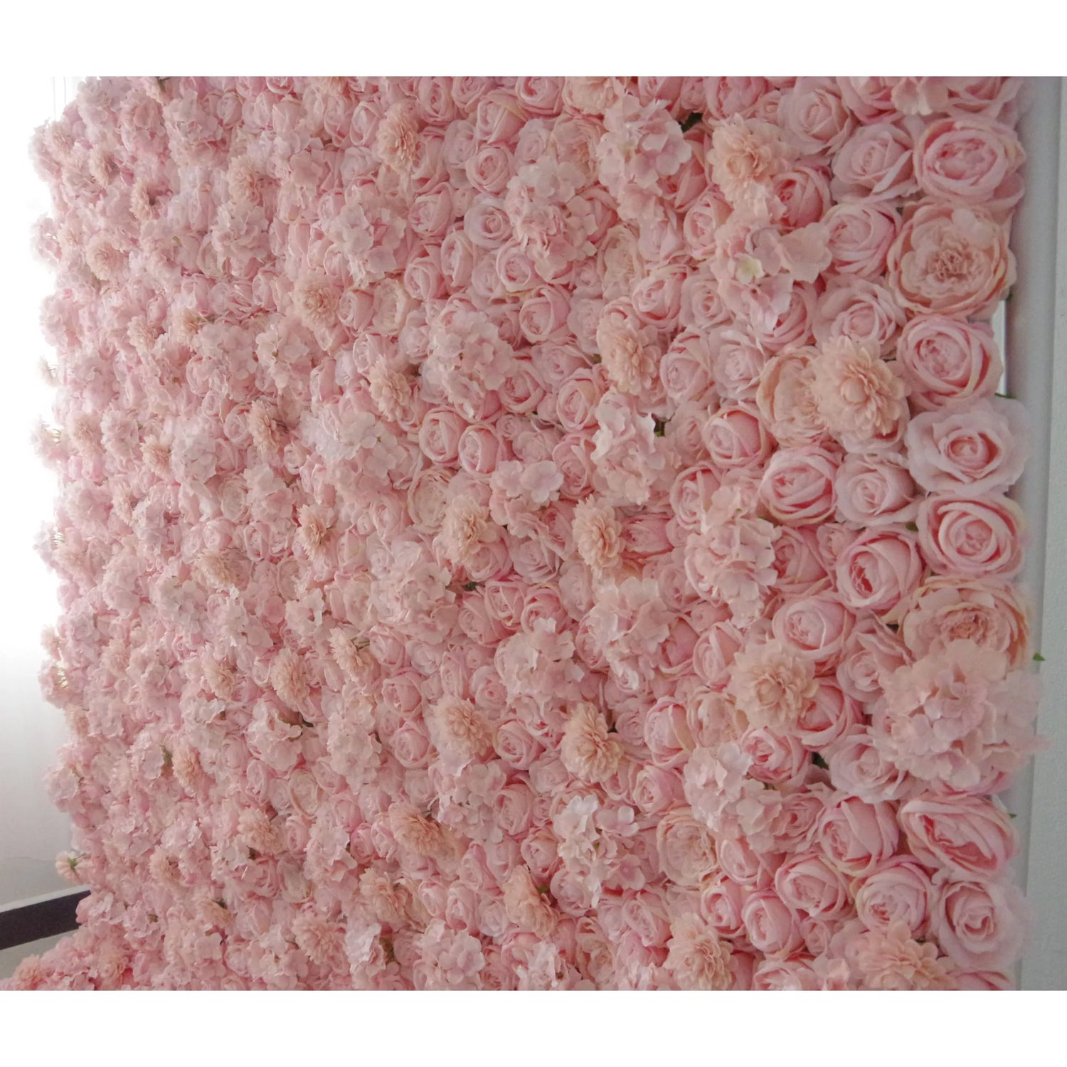 Valar Flores Roll Up Tecido Artificial Rosado Brown Floral Parede Wedding Backdrop, Decoração Floral Festa, Evento Fotografia-VF-077