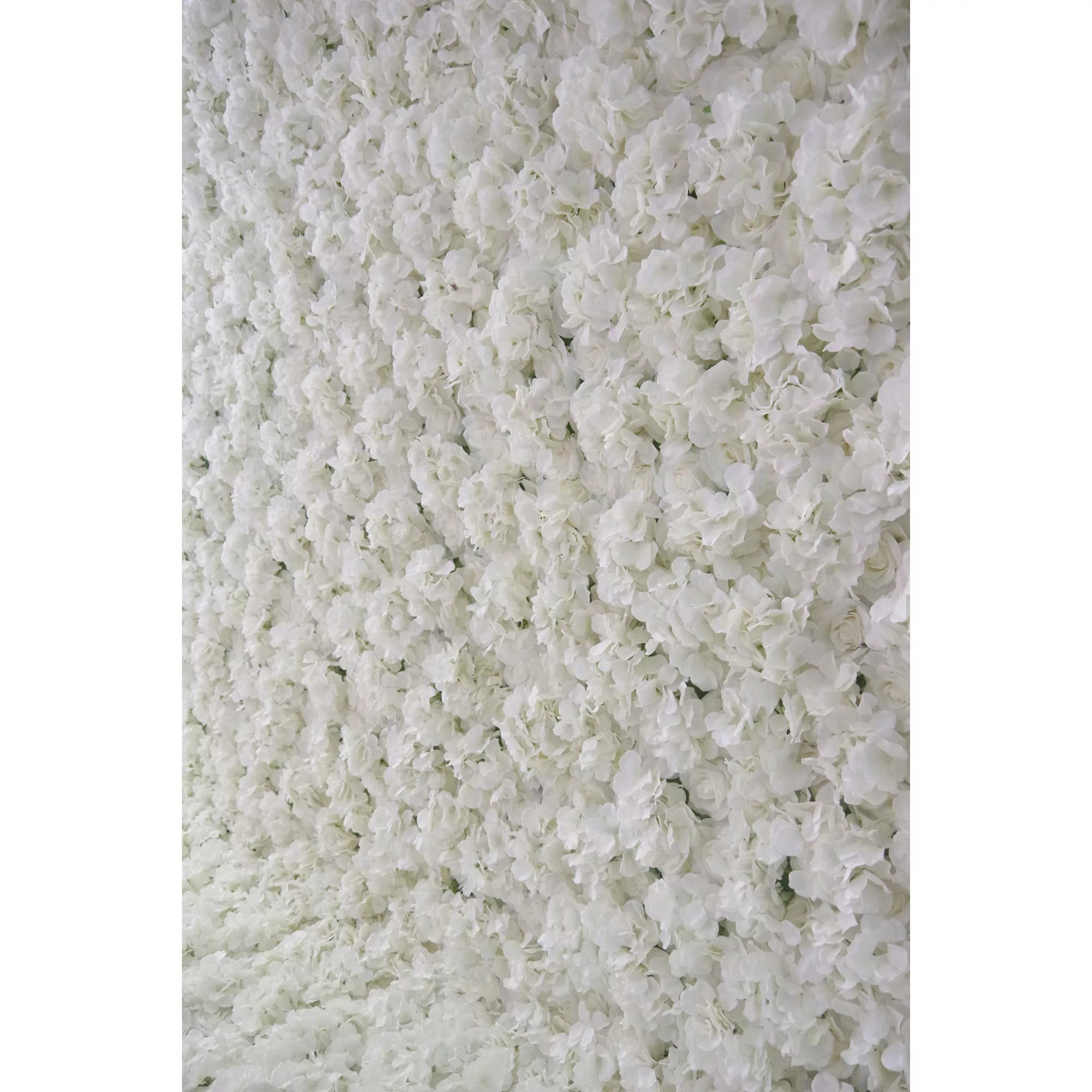 Valar Flowers Roll Up Fabric Artificial Lemon Green and White Flower Wall Wedding Backdrop, Floral Party Decor, Event Photography-VF-063