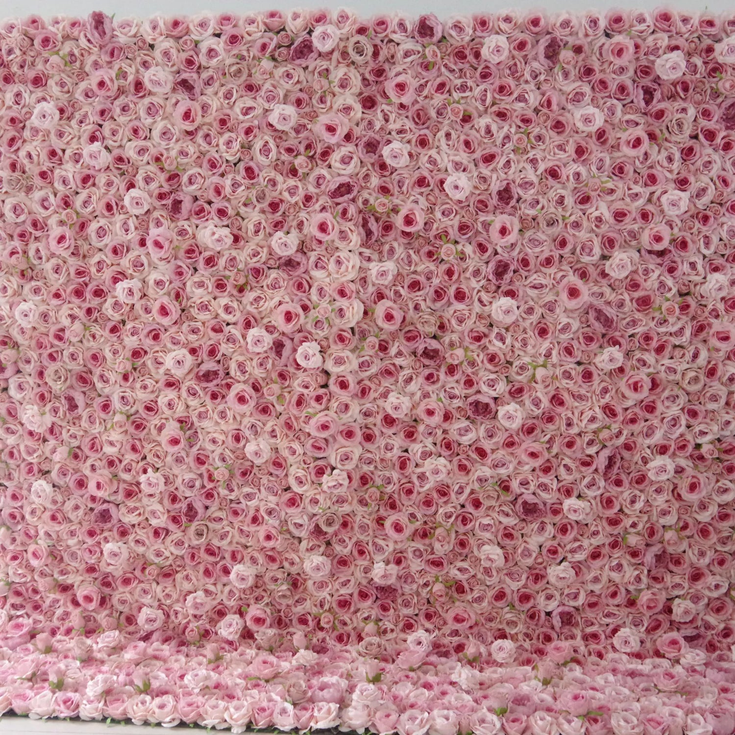 Valar Flowers Roll Up Fabric Artificial Pink Flowers with Ruddy Pink Core Floral Wall Wedding Backdrop, Floral Party Decor, Event Photography-VF-097