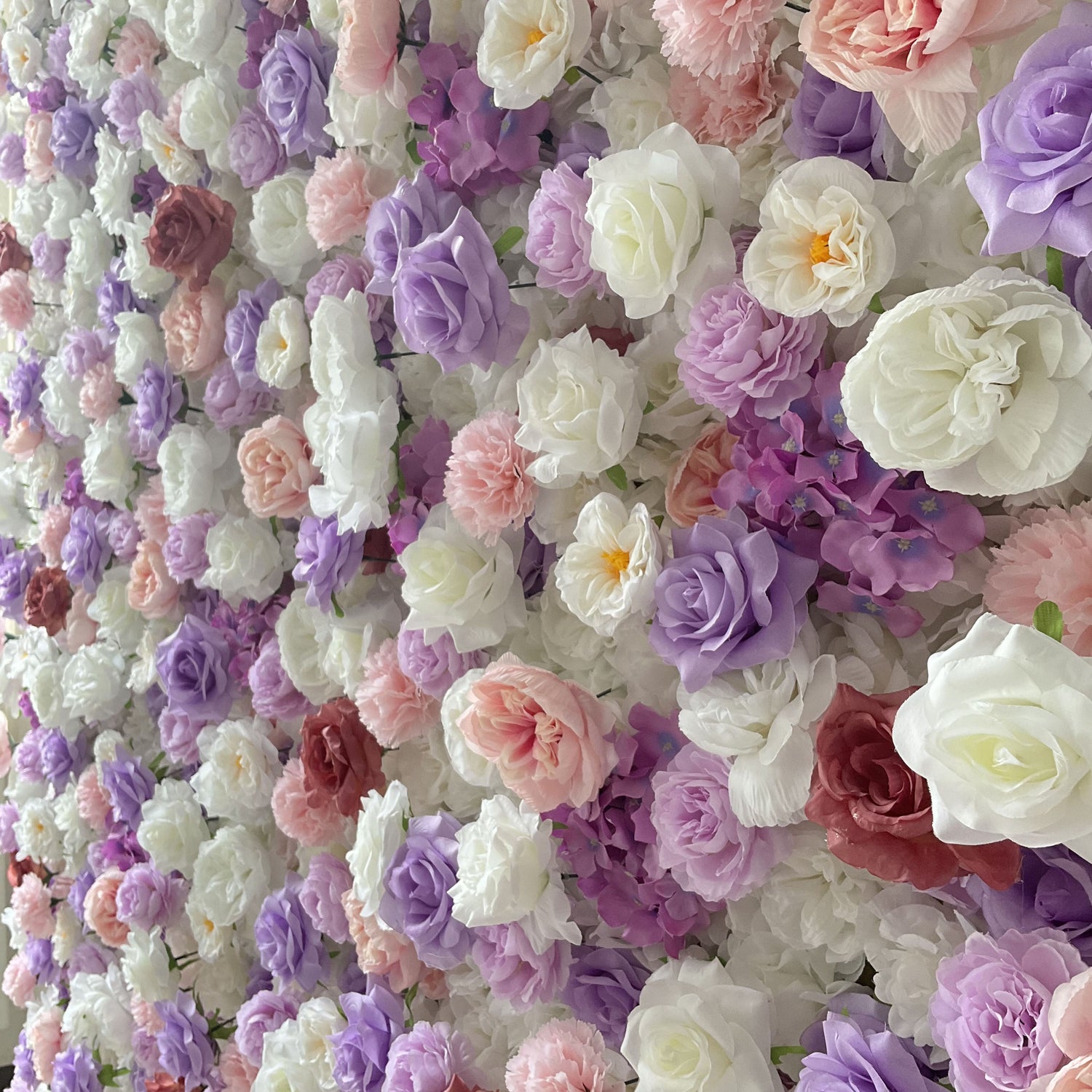 Valar Flowers Roll Up Fabric Artificial Flower Wall Wedding Backdrop, Floral Party Decor, Event Photography-VF-376