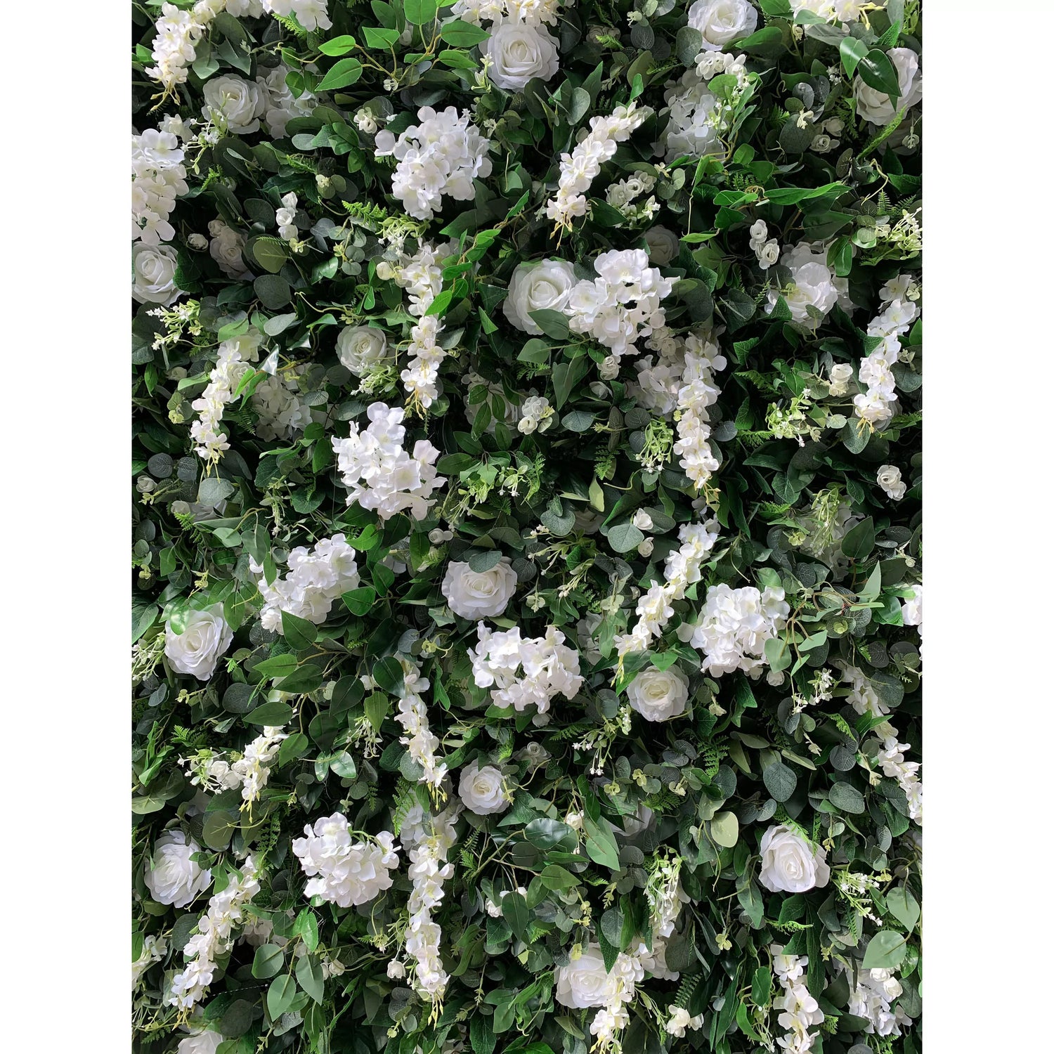 Valar fleurs retrousser tissu fleur blanche artificielle et feuilles vert vif Floral mur mariage toile de fond, décor Floral fête, Photography-VF-071-2 événement