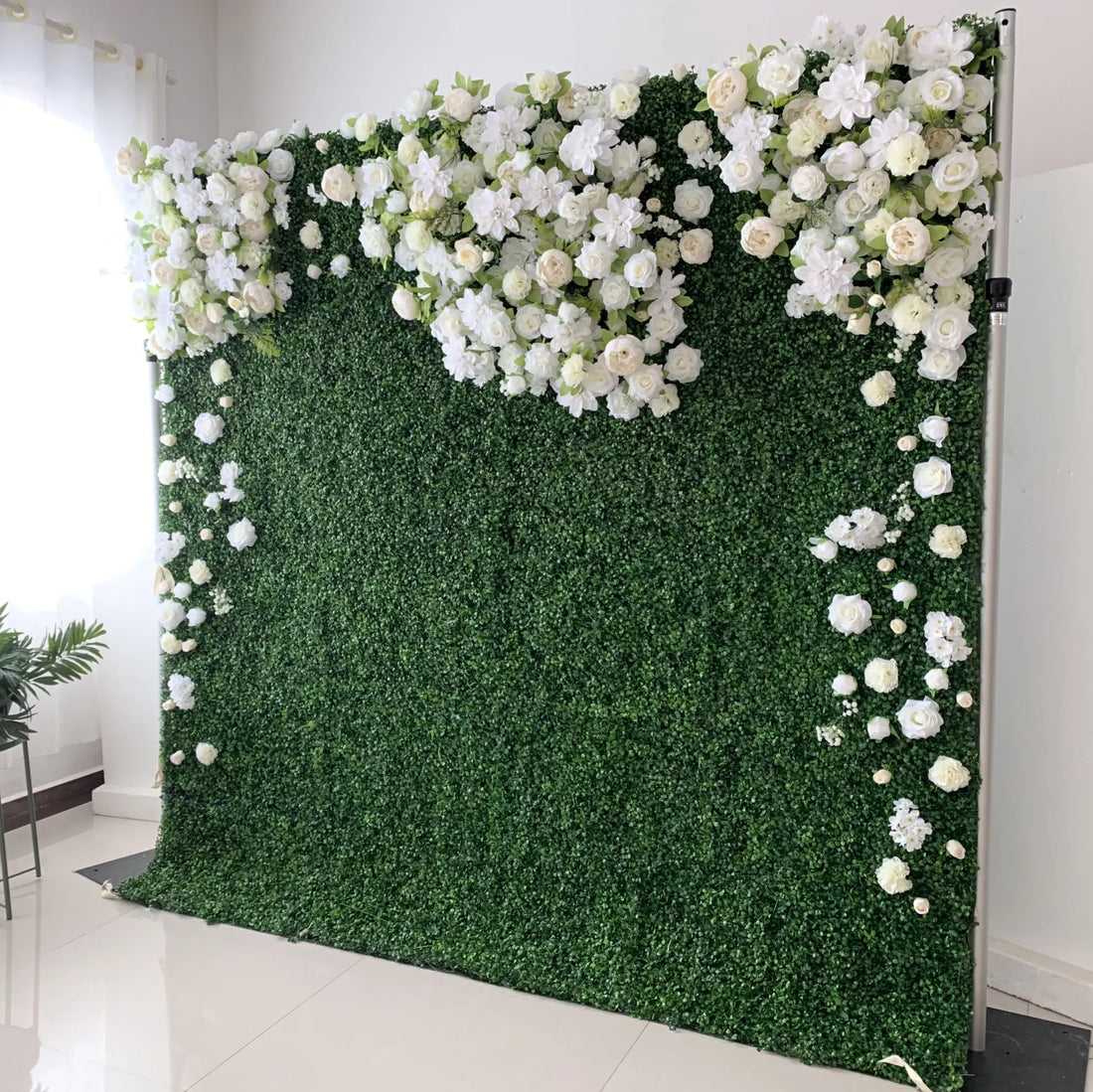 Valar Flores Roll Up Tecido Flor Artificial Parede Wedding Backdrop, Decoração Floral Festa, Evento Fotografia-VF-126