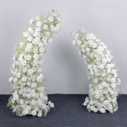 Blue Moon Floral Archway Series - Light Blue and Dark Blue Artificial Flower Archways for Elegant Weddings &amp; Celebrations