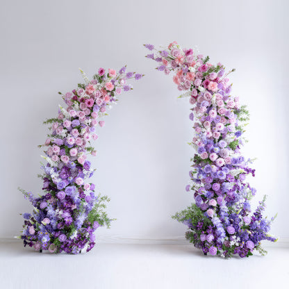 7x8 ft Stunning Purple Floral Archway - Wedding &amp; Party Backdrop Decorations | Floral Display for Romantic Events and Celebrations