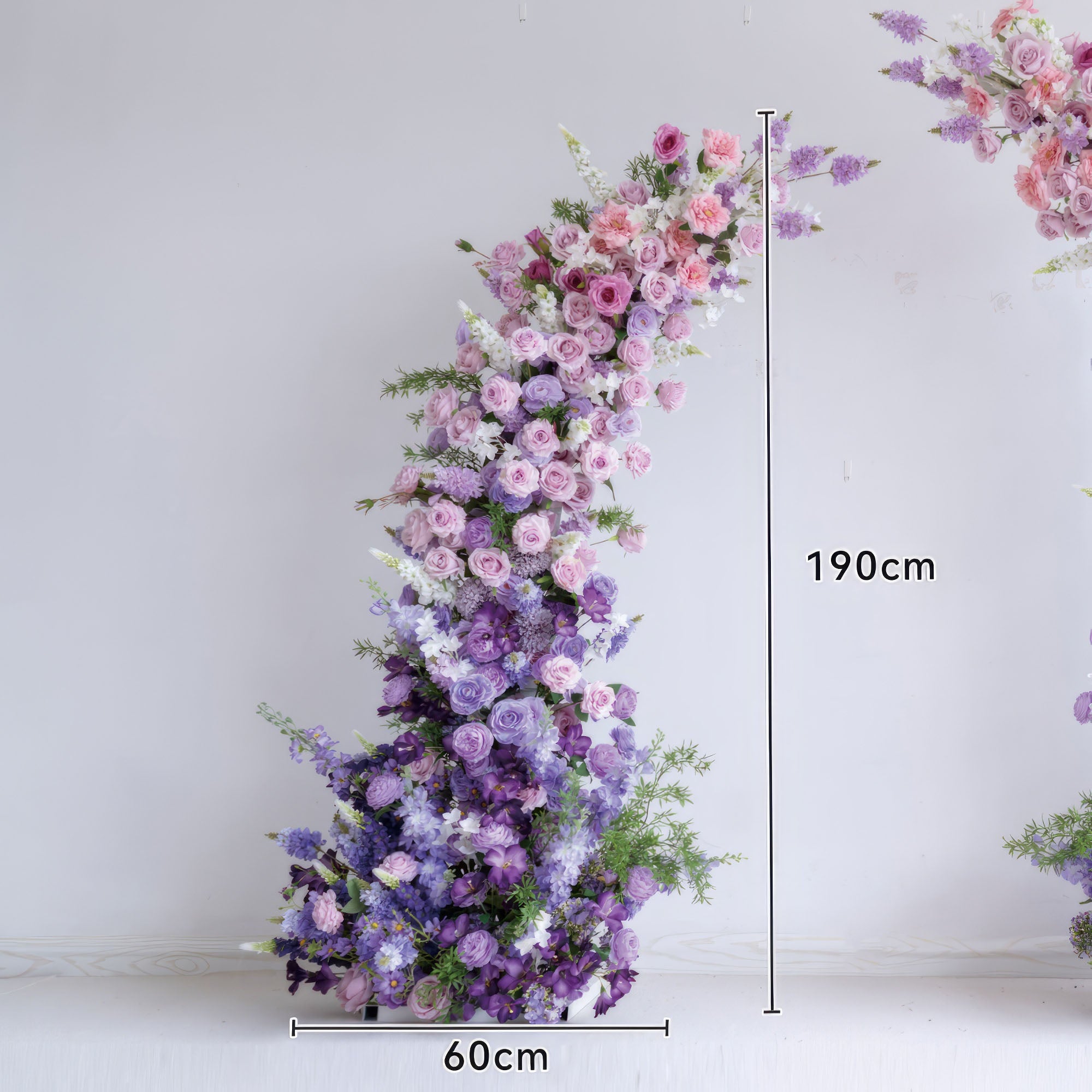 7x8 ft Stunning Purple Floral Archway - Wedding &amp; Party Backdrop Decorations | Floral Display for Romantic Events and Celebrations